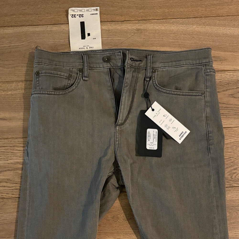 Rag & Bone Men's Slim Jeans in Gray